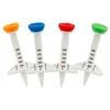 4pcs Golf Limited Tees Sets, Including 4pcs Golf Tees, Limited Card Slot Ball Position Markers, Plastic Anti-slip Golf Tees 1
