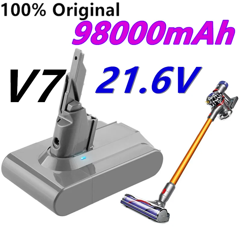 Перезаряжаемая литий-ионная батарея для пылесоса Dyson V7 2022 в 21 6 мАч |