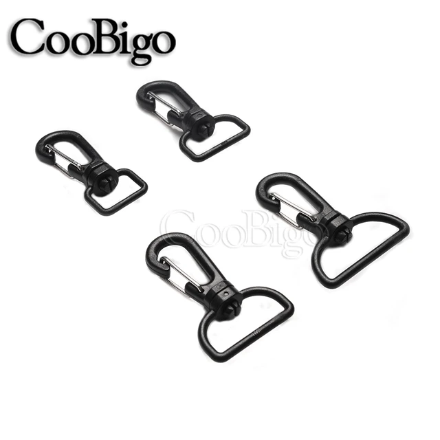 ABS Carabiner Plastic 2 Pack black