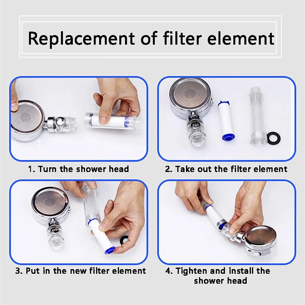 10Pcs Replacement Shower Filter Cartridge shower water filter Remove Chlorine/Fluoride/Hard Water for Most Hand Held Shower head 6