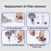 10Pcs Replacement Shower Filter Cartridge shower water filter Remove Chlorine/Fluoride/Hard Water for Most Hand Held Shower head 6