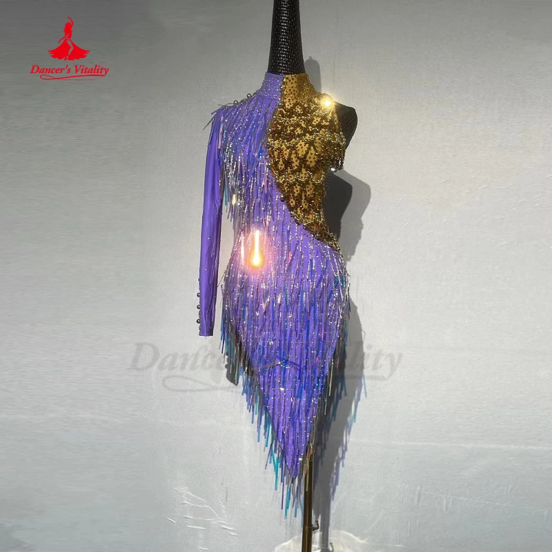 

Latin Dance Dresses Costume Women Rumba Chacha Tango Competiton Costume Customsized Children Adult Latin Professional Outfit