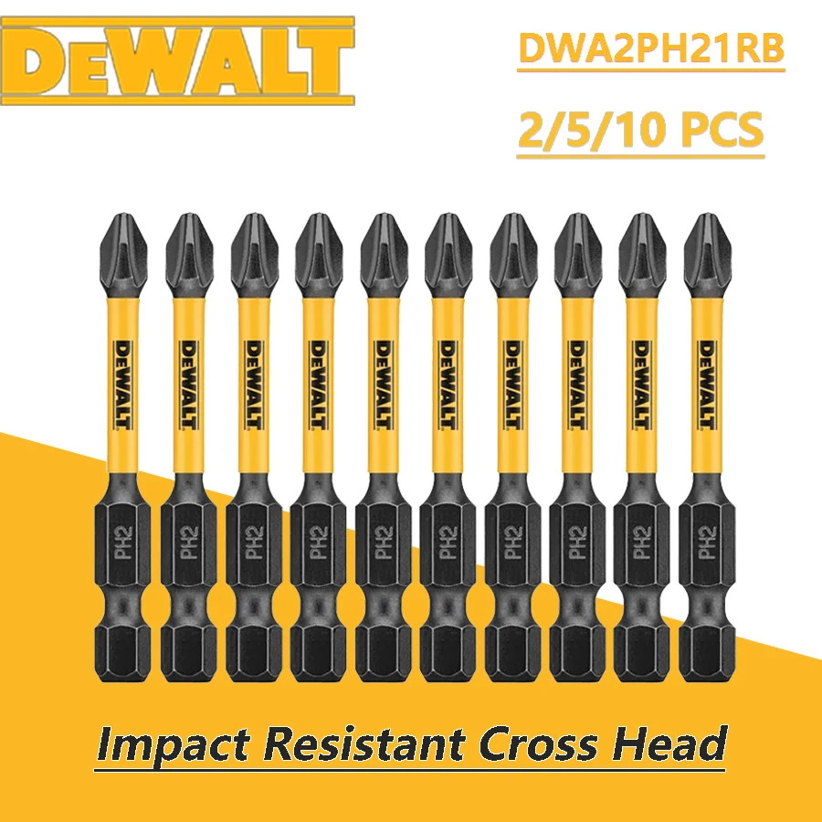 Electric Screwdriver Bits DEWALT Impact PH2/SL8x57/89mm Original Impact Resistant Cross Head DWA2PH21RB/DWA2SL8IRB/
