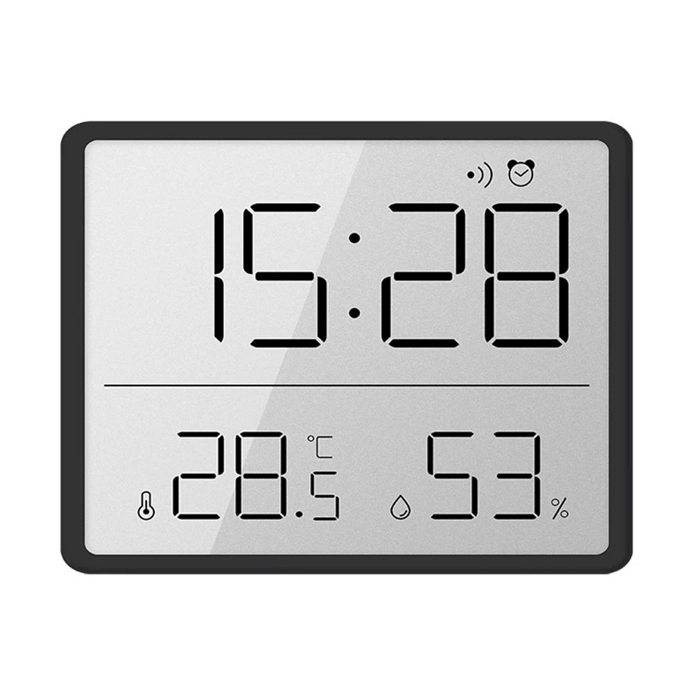 Description Picture 4 of itemLcd Digital Alarm Clock Large Screen Displays Multi-functional Magnetic Design Thermometer Meter Humidity Monitor Home Decor