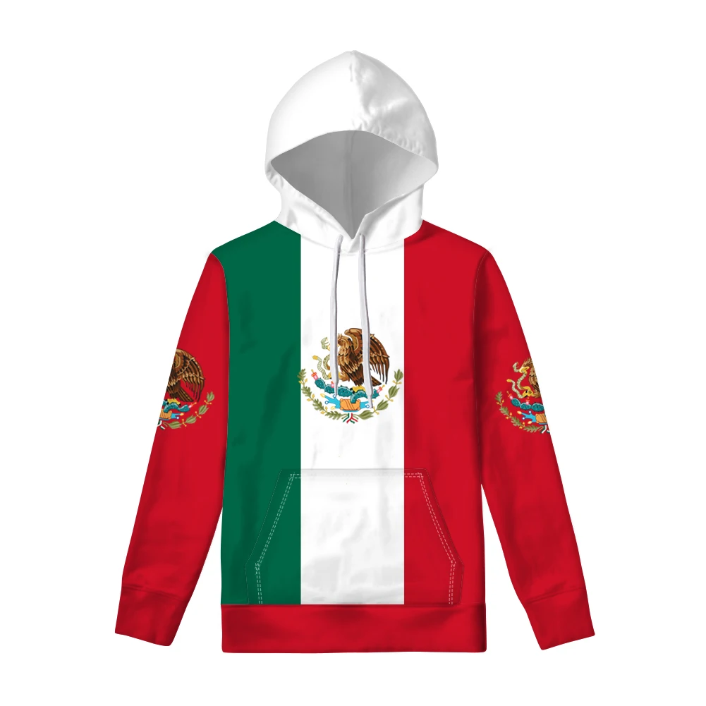 The United States Of Mexico Zipper Hoodie Custom Name Number Mex Sweatshirt Nation Flag Mx