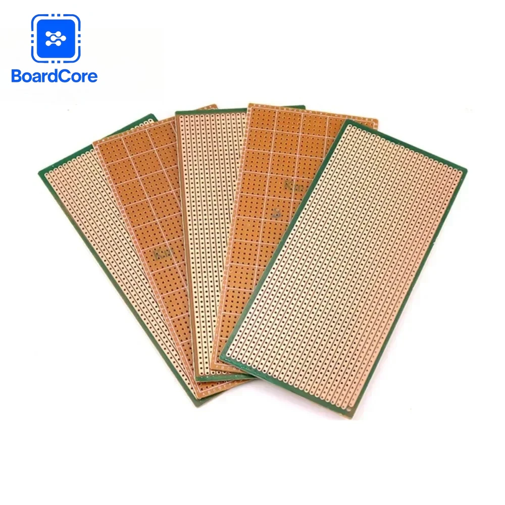 5/10pcs 단일 측면 프로토타입 PCB 6.5X14.5CM 범용 보드 실험용 베이클라이트 구리판 회로 기판 노란색 65x145mm