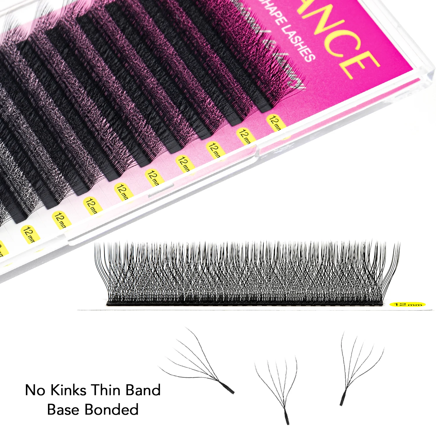 Eyelash Extensions TDANCE M/L Curl 3D/4D/5D W Lashes 7-14mm 12 Rows