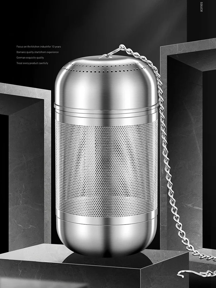 Description Picture 2 of item1/2Pcs Seasoning Strainer Ball Stainless Steel Tea Infuser Tea Leaves Spice Strainer Teapot Fine Mesh Teaware Kitchen Gadgets