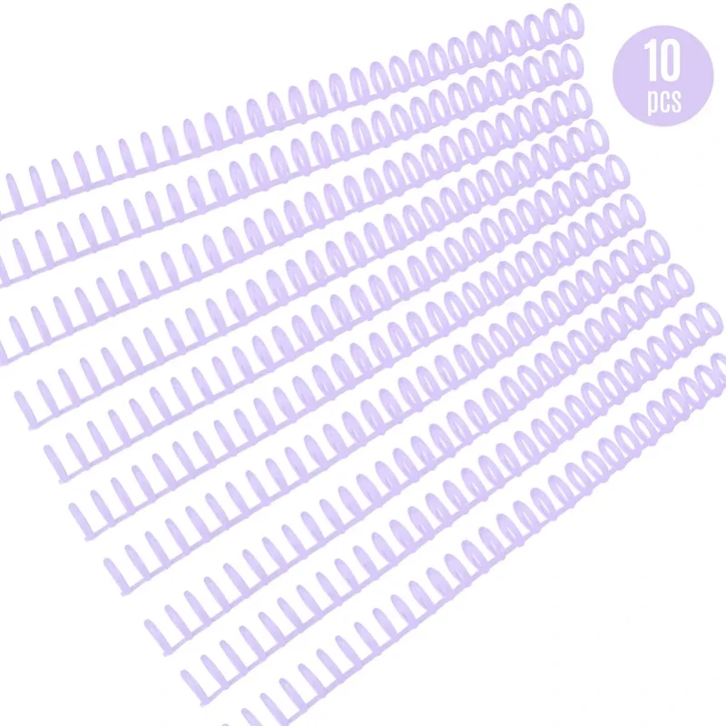 5/10 pz Plastica 30 Fori Raccoglitori a fogli sciolti Rilegatura ad anelli Spine Pettini 85 fogli di capacità per album di quaderni di carta fai da te - immagine 6
