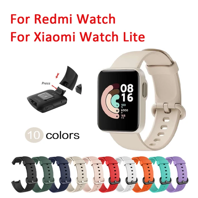 Funda De Silicona Para Reloj Xiaomi Mi Watch Lite Versión Global Correas De  Redmi 2/2Lite Correa De Repuesto De La Pulsera Cubierta