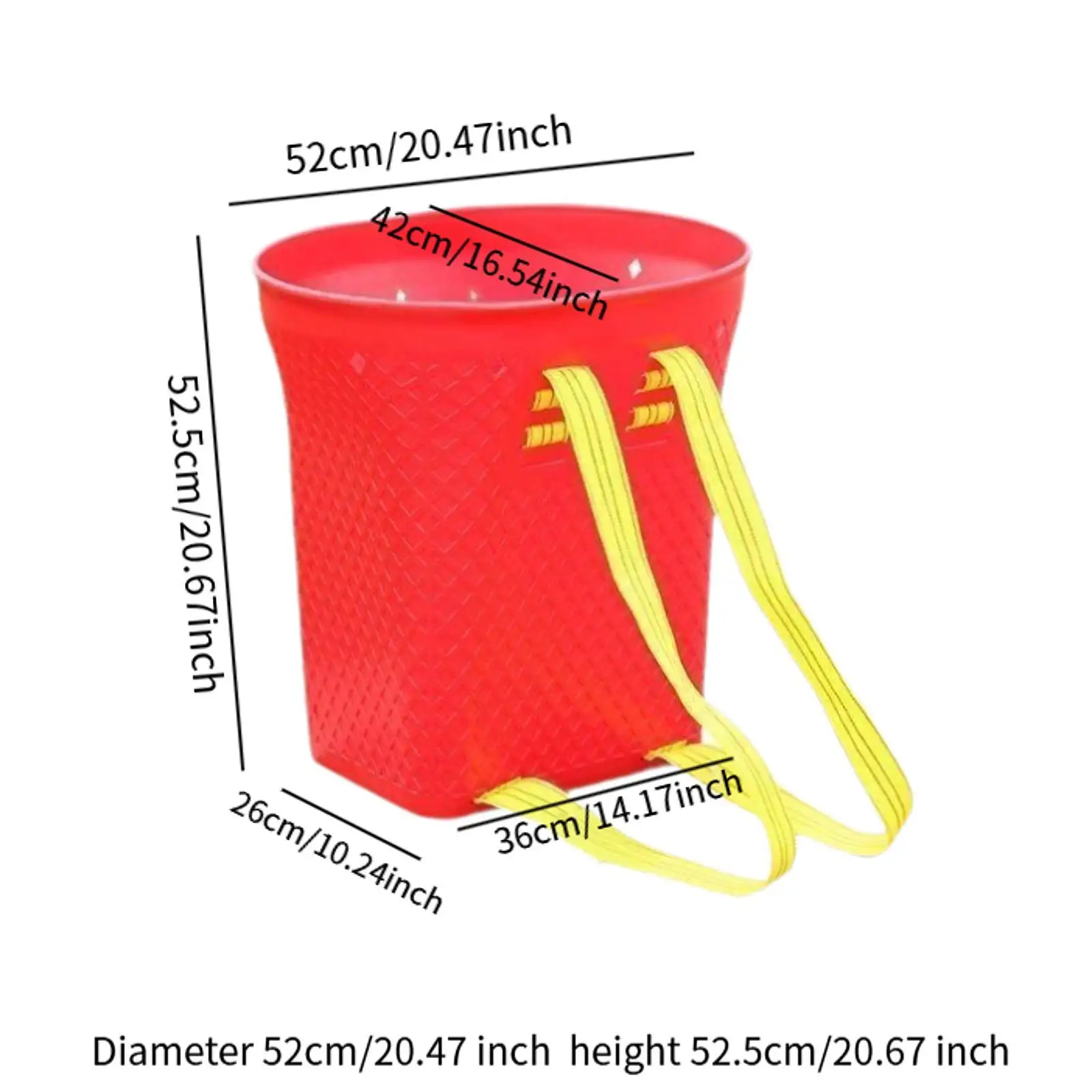 Back Basket Backpack Multipurpose Storage Basket for Hiking Fishing Camping