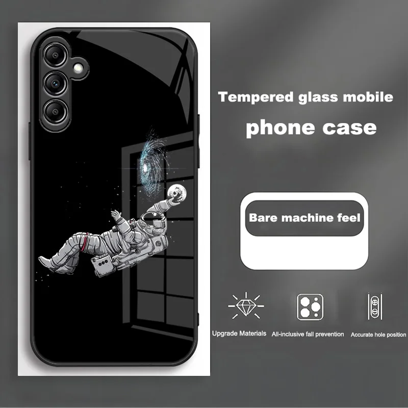 Luxury Tempered Glass Hard Back Bumper Case - Enhanced Protection & Sleek Design