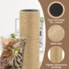 Cat Scratching Post Replacement Natural Sisal Spare Extension Scratch Post for Cats Tree Pole Parts Hemp Rope Scratcher Climbing 3