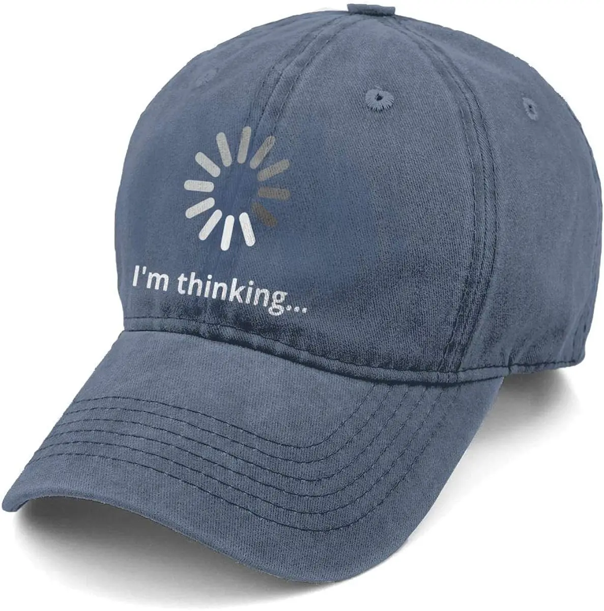 

Unisex I'm Thinking Denim Hat Adjustable Washed Dyed Cotton Dad Baseball Caps