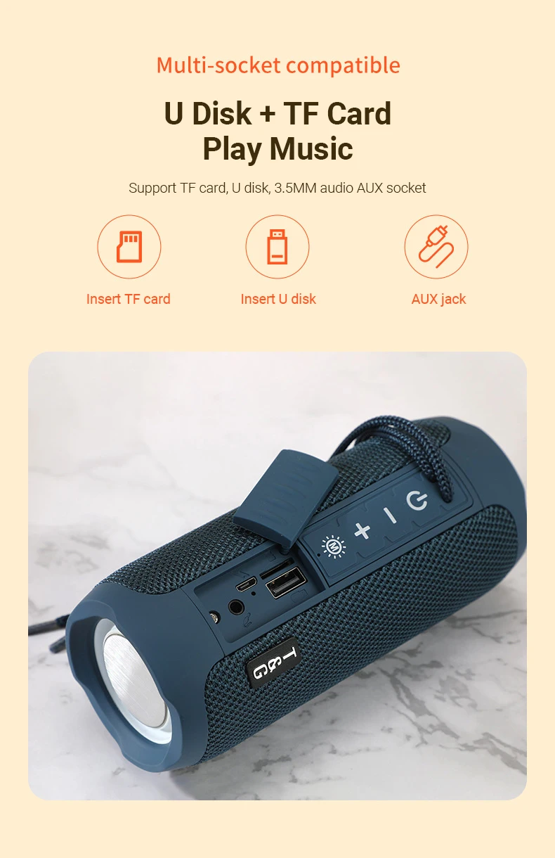 Wireless Portable Bluetooth Speaker Radio FM AUX PC TV Sound Music Box Bluetooth For Handsfree Subwoofer_voghion.com