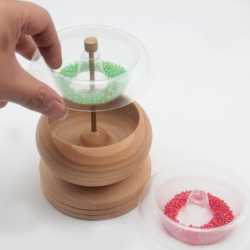 

Clear Beading Bowl Spinner for DIY Projects Bead Spinner Bowl Replacement Beads Loader Holder DIY Bead Spinner DropShip