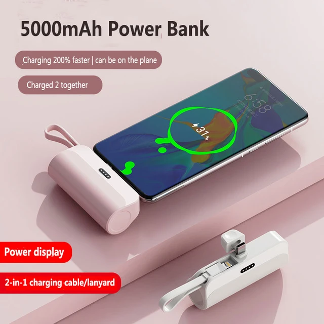 Nuovo Xiaomi Pocket Wireless Capsule Power Bank piccolo Powerbank Mobile  portatile Mini ricarica rapida per ios/