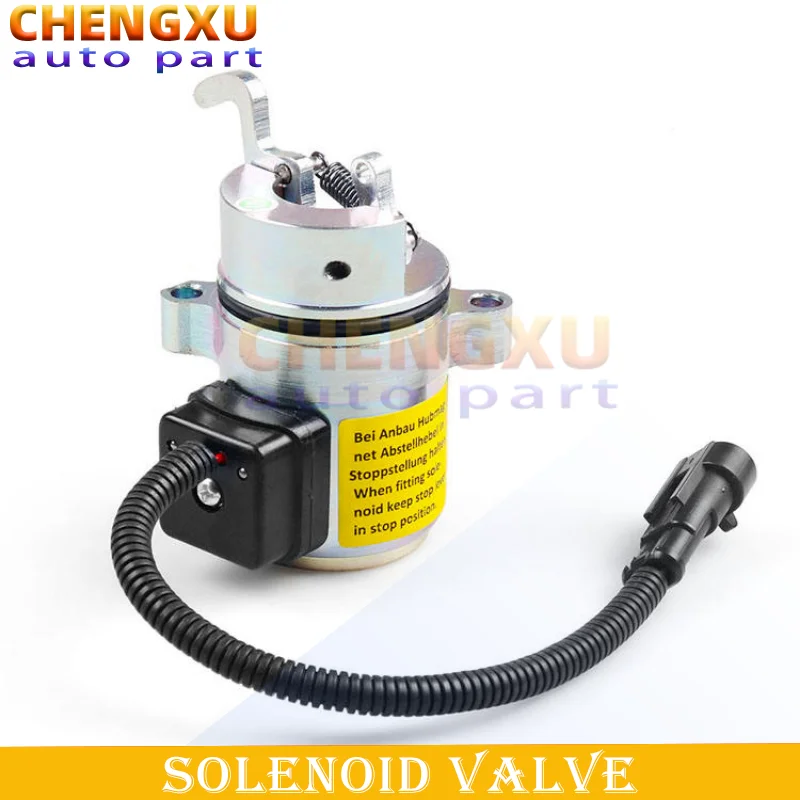 

04272956 6686715 12V Fuel Shut Off Stop Solenoid Valve Fit For Deutz BMF2011 F2L2011 BF3L2011 Bobcat Engines