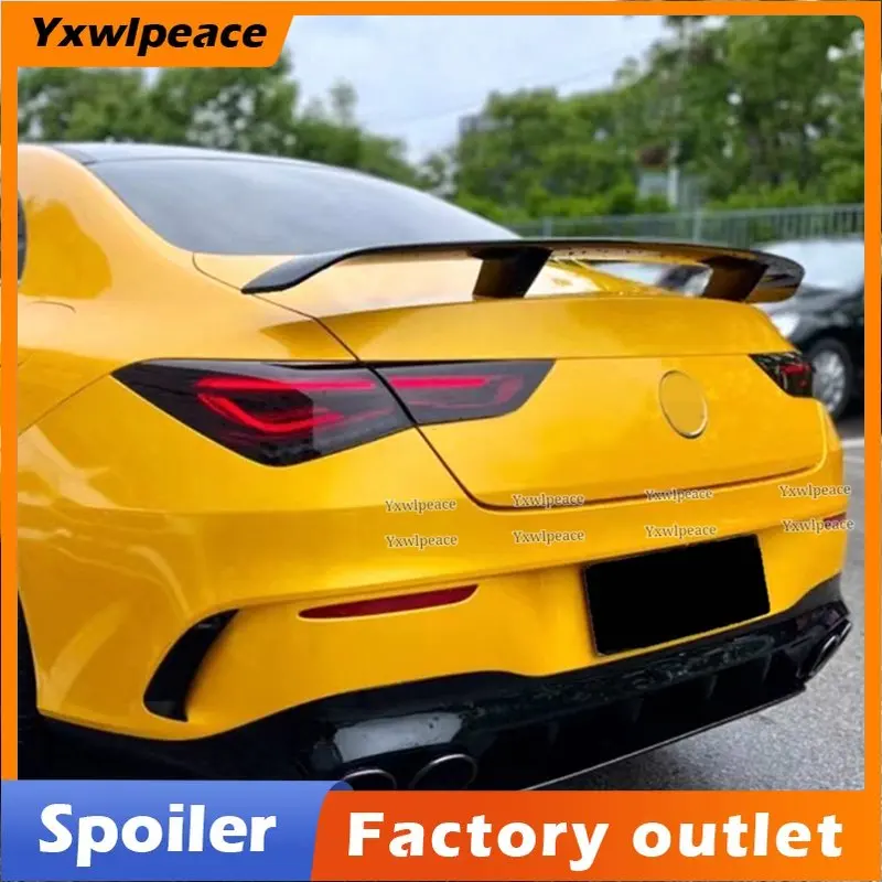 

ABS Glossy Black GT Style Rear Trunk Lip Spoiler Wing for Mercedes Benz W118 C118 CLA35 CLA180 200 250 CLA45 AMG Line 2019-2023