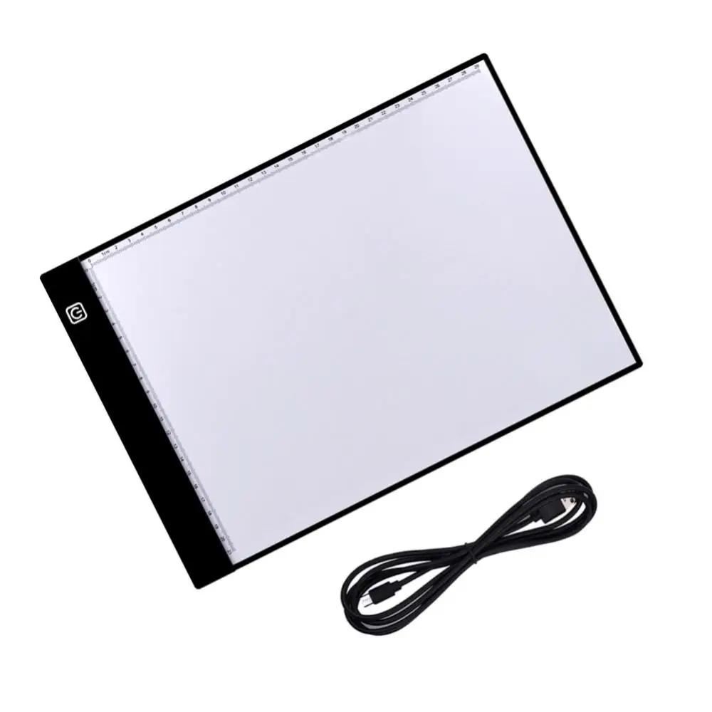복사 보드 새로운 LED A4 그리기 태블릿 디지털 그래픽 패드 USB LED 라이트 박스 전자 아트 그래픽 그림 쓰기 테이블, 라이트박스, 눈 보호, 스마트 터치 컨트롤