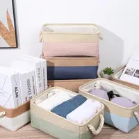 Clothes Storage Basket Home Supplies Sundries Sorting Basket Folding Linen Organizer Box Underwear Socks Baby Toys Storage 2