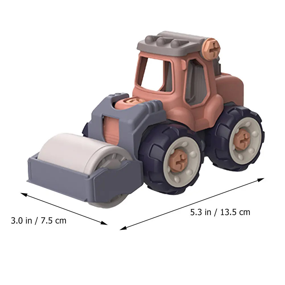 1세트 엔지니어링 자동차 조립 분리형 DIY 자동차 드라이버 운동 세트 손과 눈의 협응력 향상 엔지니어 트럭