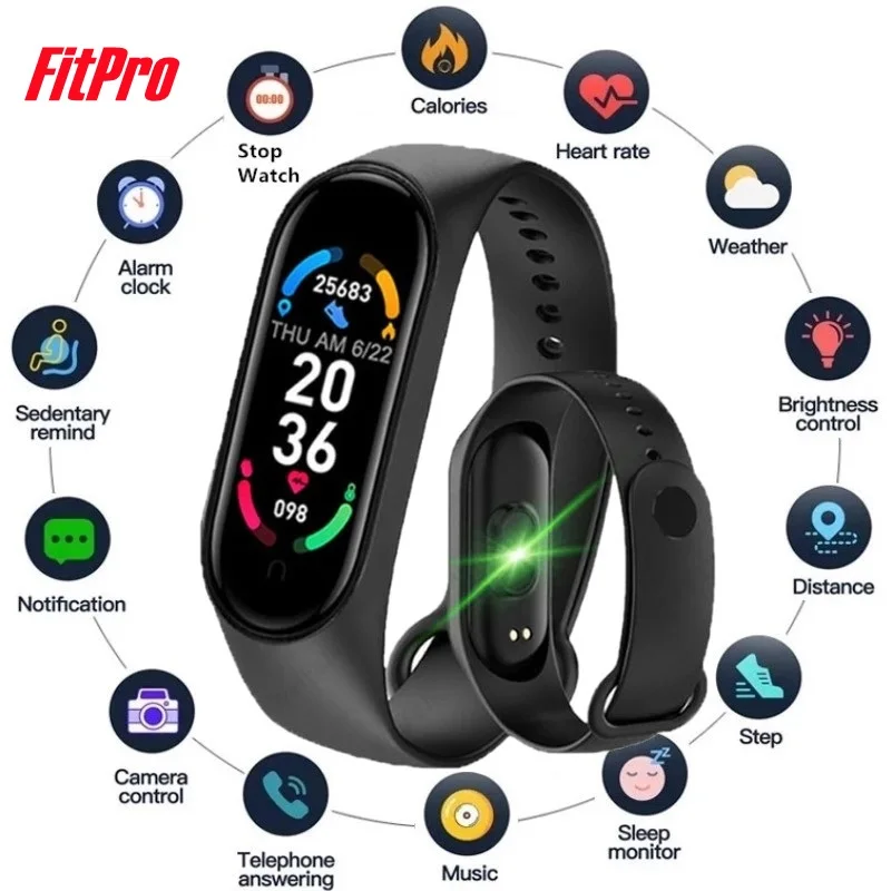 M7 For Xiaomi Smart Watch Men Women Fitness Sports Smart Band Fitpro