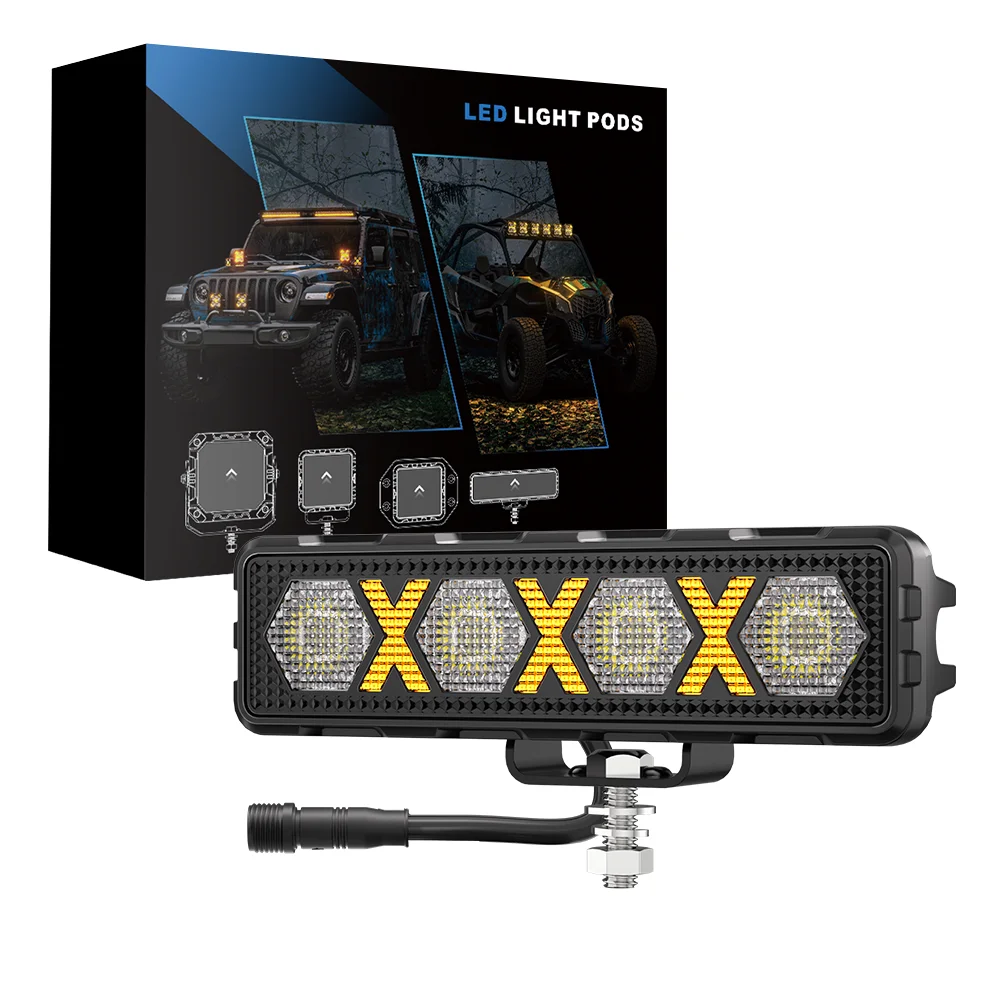 6Inch Work Fog Light Long Range Auxiliary Auto Fog Light Led Light Bar for Moto