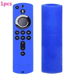 Silicone Protective Case for Fire TV Stick Remote - Dustproof & Drop Resistant (Blue)