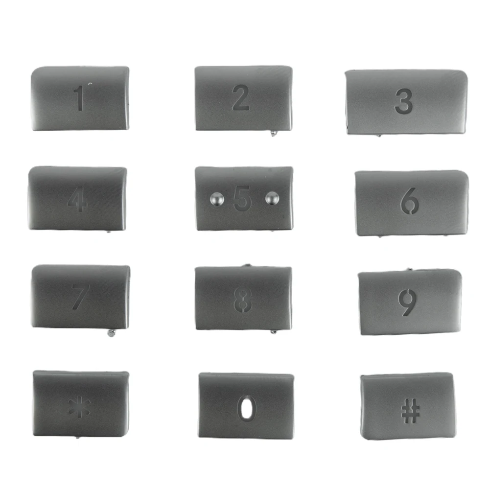 

For Mercedes For Benz Stickers Button Cover Accessories Silver Switch Button C Class W204 11-13 CD Pannel Numbers