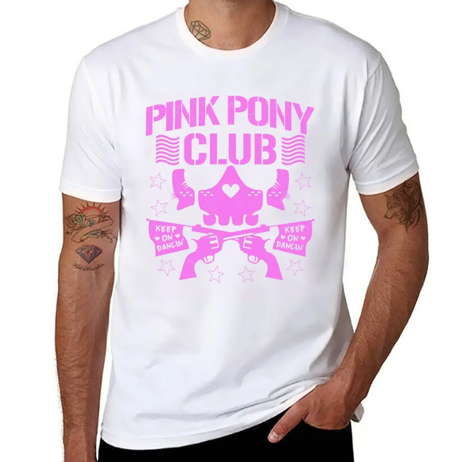 Pink Pony Club - Pink Print Casual Short Sleeve T-Shirt