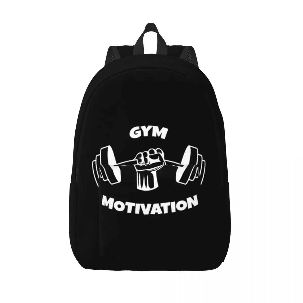 

Gym Motivation Dumbbell Laptop Backpack Men Women Fashion Bookbag for School College Students Bodybuilding Bags