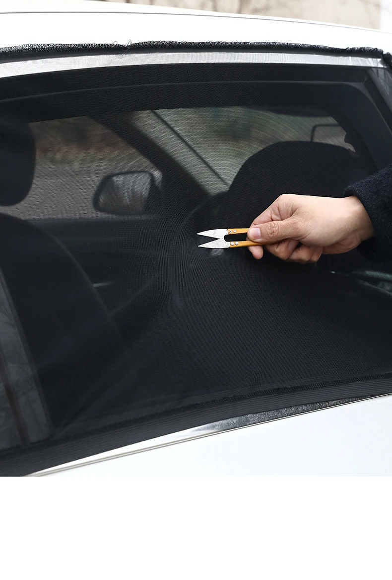 4PCS Car Side Rear Window Screen Sun Shade Mesh Cover Windshield
