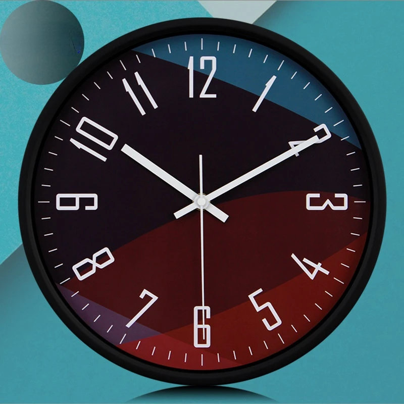 

Personalized Creative Metal Home Clock Silent Watch Second European Quartz Clock Circular Wall Clock