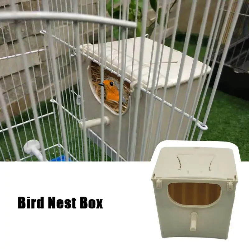 Parrot Breeding Nest Chick Brooder Breeding Box Screw Mount Bird Nest House 2