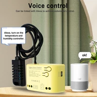 Dry Contact Zigbee Tuya Intelligent Switch With Temperature Humidity Sensor,Real-time Monitoring,Thermostat,Alexa Compatible - Image 6