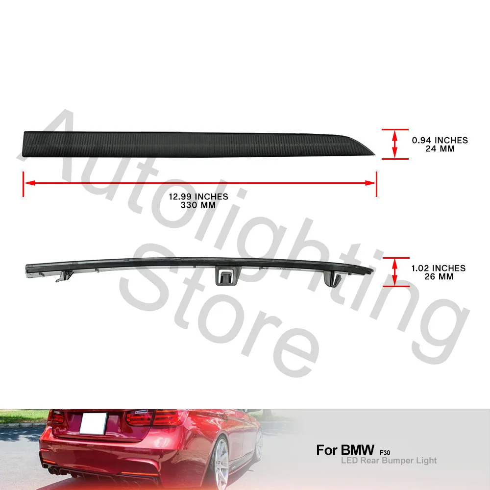 BMW 3 �ø��� F30 F31 2012 2013 2014 2015 2016-2019 M-Sport�� LED ����, ��� ���� ���� ���÷��� �극��ũ ���� ����Ʈ, 2 ��