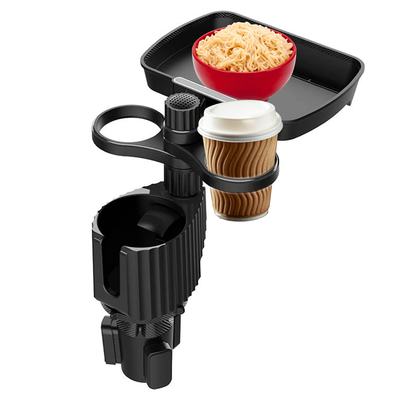 Car Cup Holder Tray 360 Degree RotationCar Tray Table Phone Slot Car Food  Table Organized Adjustable Drink Holder Car Accesories - AliExpress