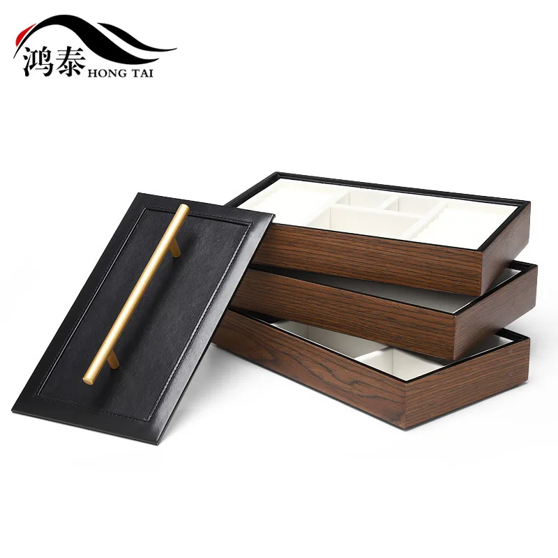 

Solid wood jewelry box vintage jewelry storage box wooden pearl treasure box large capacity multi-layer wooden box
