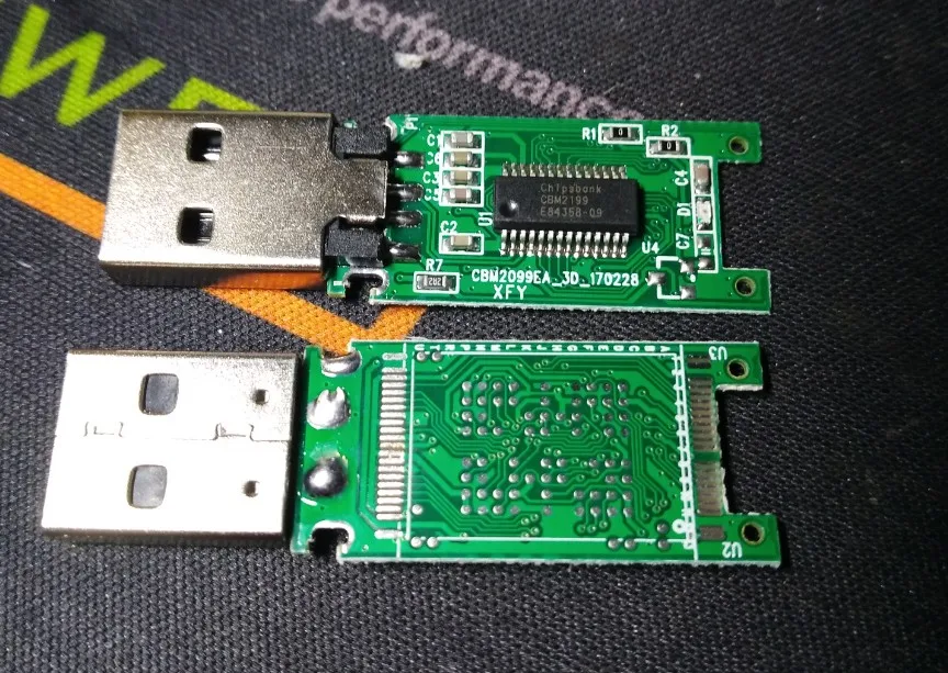 

CBM2099E 2199 Supports 3D and 4CE U Disk PCB Main Control Plate TSOP48+BGA Double Welded Disks