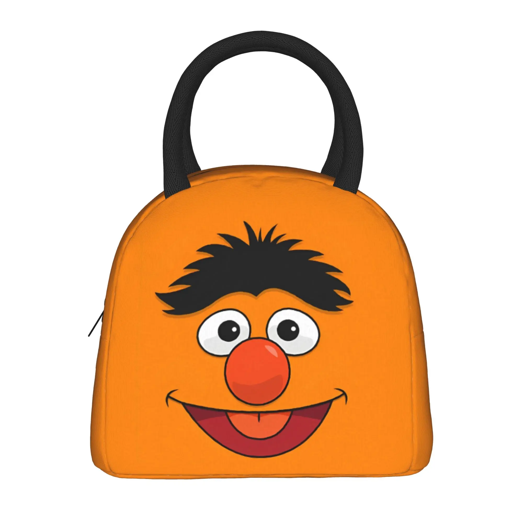 Anime Sesames Streets Cookie Monster Isolierte Lunchtasche, auslaufsicherer Lunchbehälter, Thermotasche, Tragetasche, Lunchbox, Picknick-Lebensmitteltasche – Detail 2