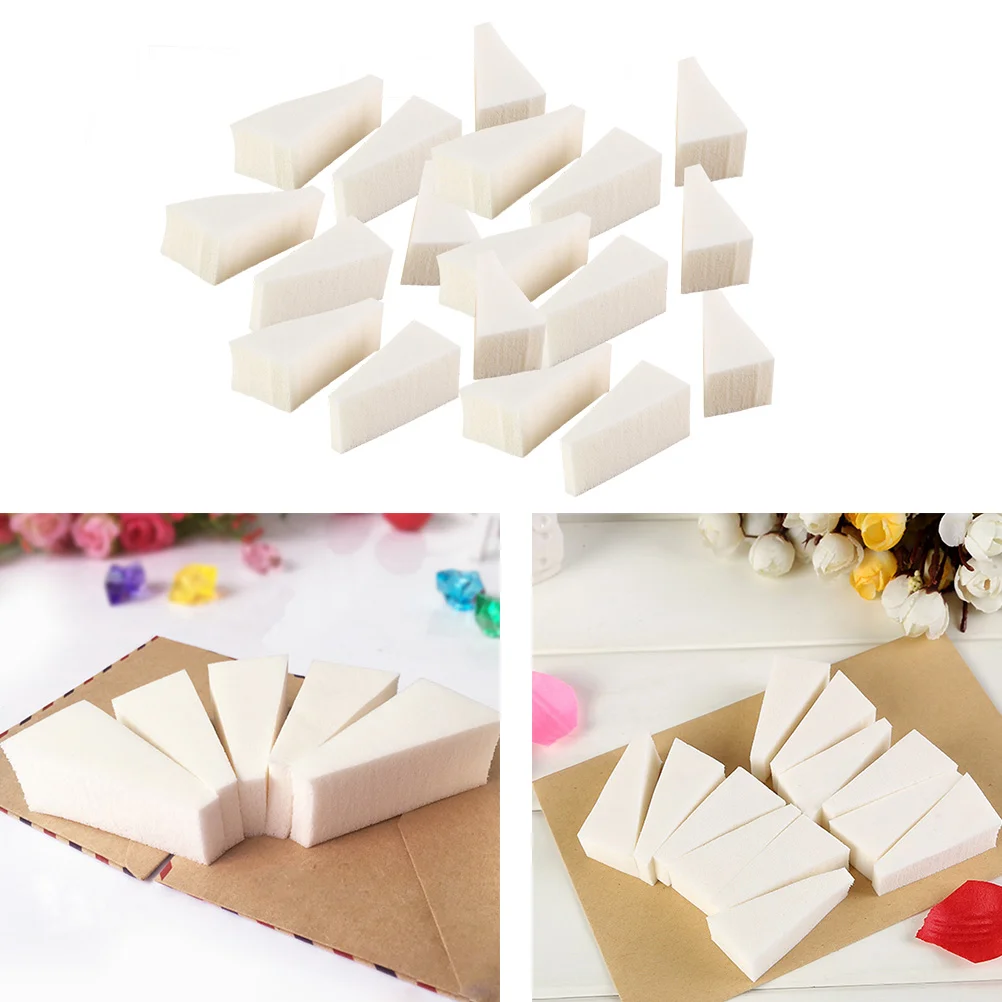

40pcs Nail Art Sponge Cosmetics Wedges Makeup Puff Wedges
