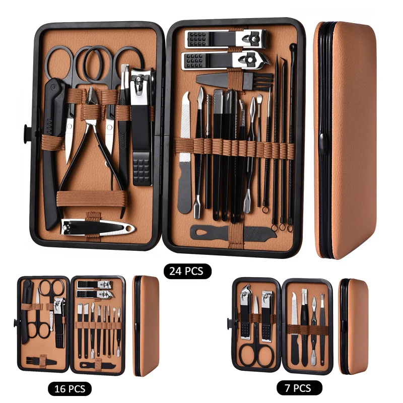 7/16/24 pcs Manicure Cutters Nail Clipper Set Household Stainless Steel Ear Spoon Pedicure Scissors Tool for Beauty nail clipper set nail clipper nail care kit nail scissors set nail clippers manicure pedicure kit manicure set manicure sets manicure nail clipper set nail clippers kit