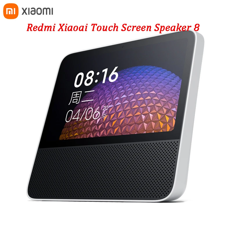 Original Redmi XiaoAi Touch Screen Speaker 8inch Digital Display 178 View Angle Alarm Clock BT5