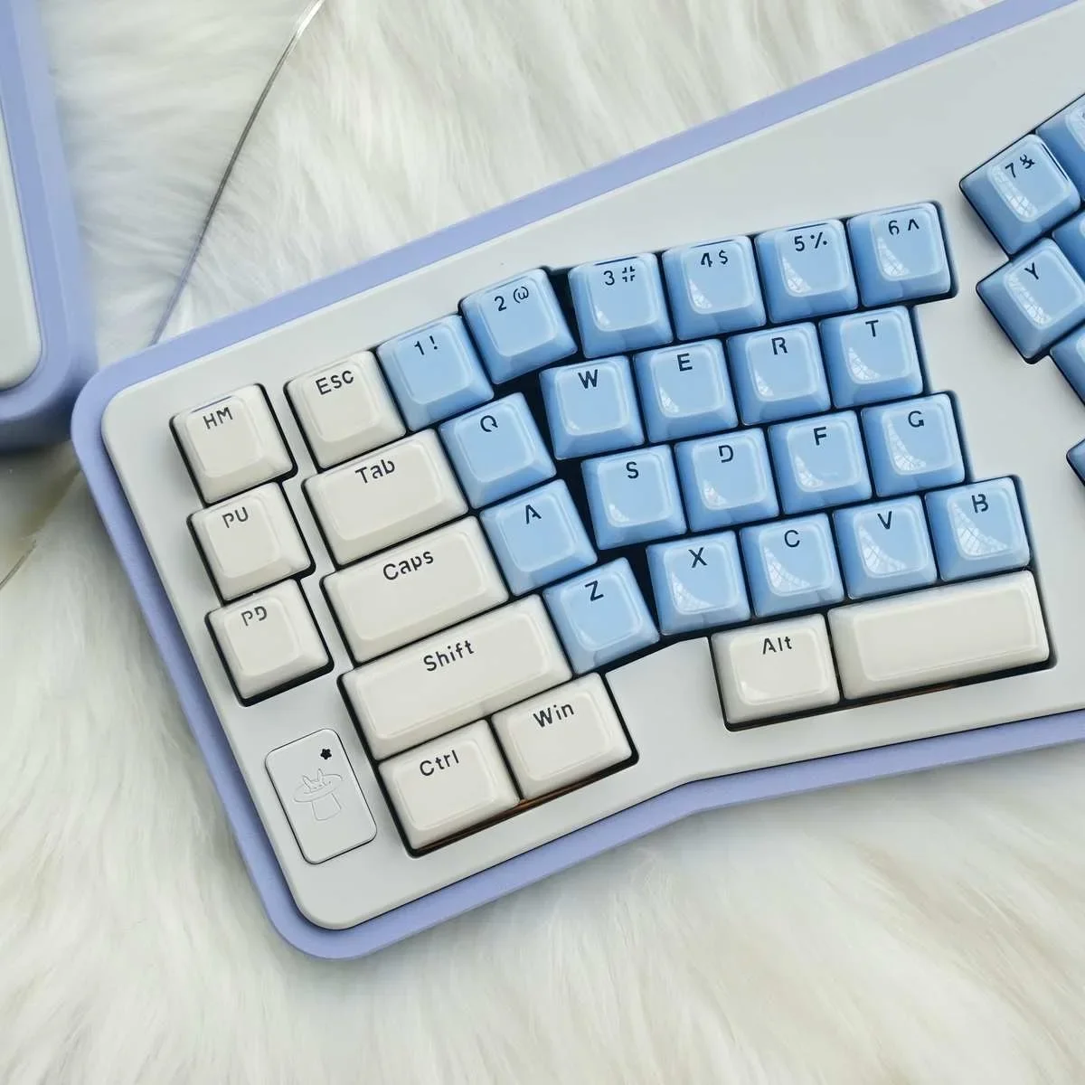 Alice-keycaps Translúcidos para Teclado Mecânico Layout Rosa Perfil Oem Keycaps Brancos Faça Você Mesmo Backlit Jelly Crystal 136 Chaves - Imagem 2