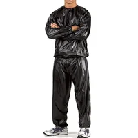 PVC Men Woman Sauna Suit Exercise Weight Loss Exercise Slimming Gym Fitness Workout Antirip Waterproof Sports Sweat Sauna Suit - Image 4