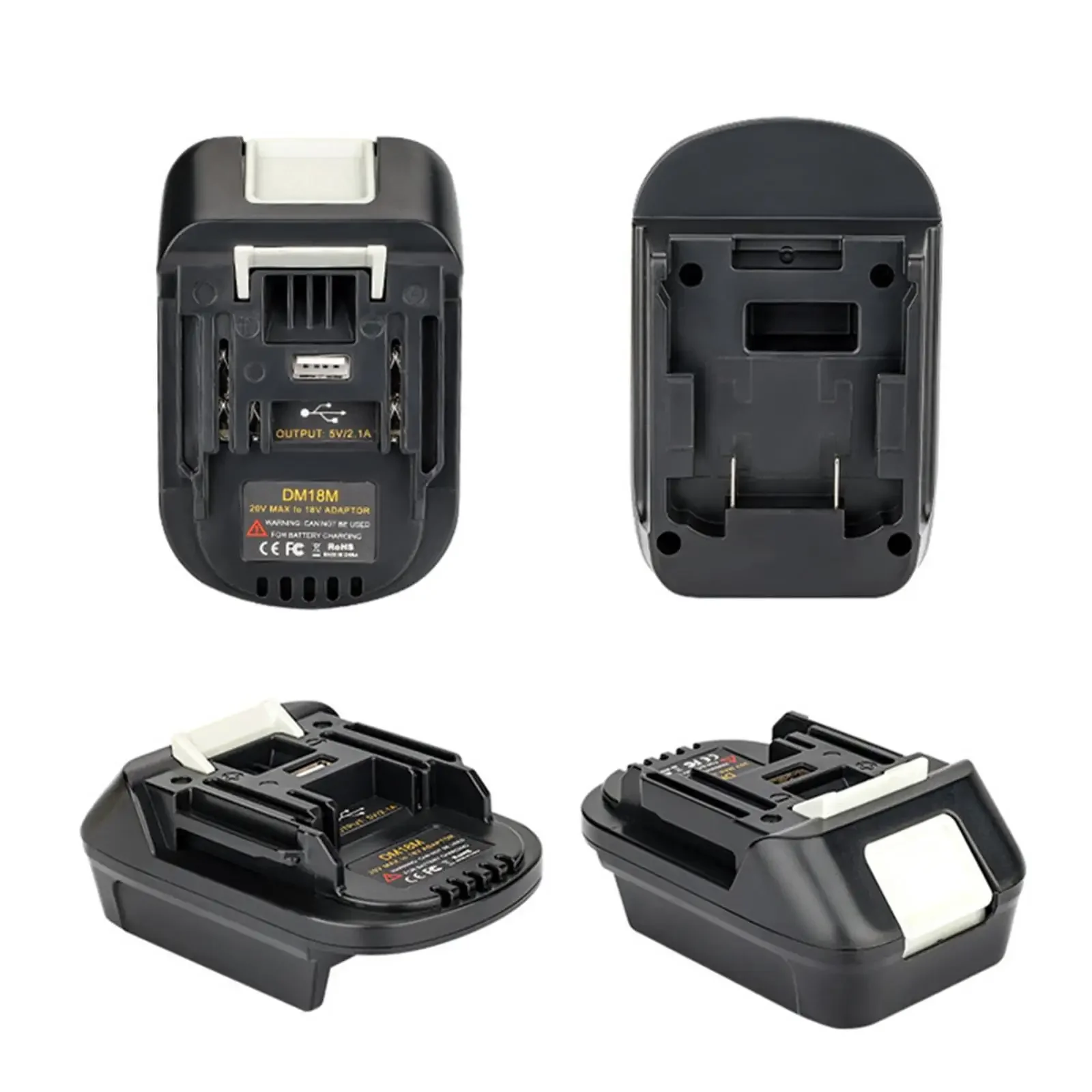 Electric Power Tool Adapter Converter DM18M Battery Adapter for Dewalt DCB200 DC