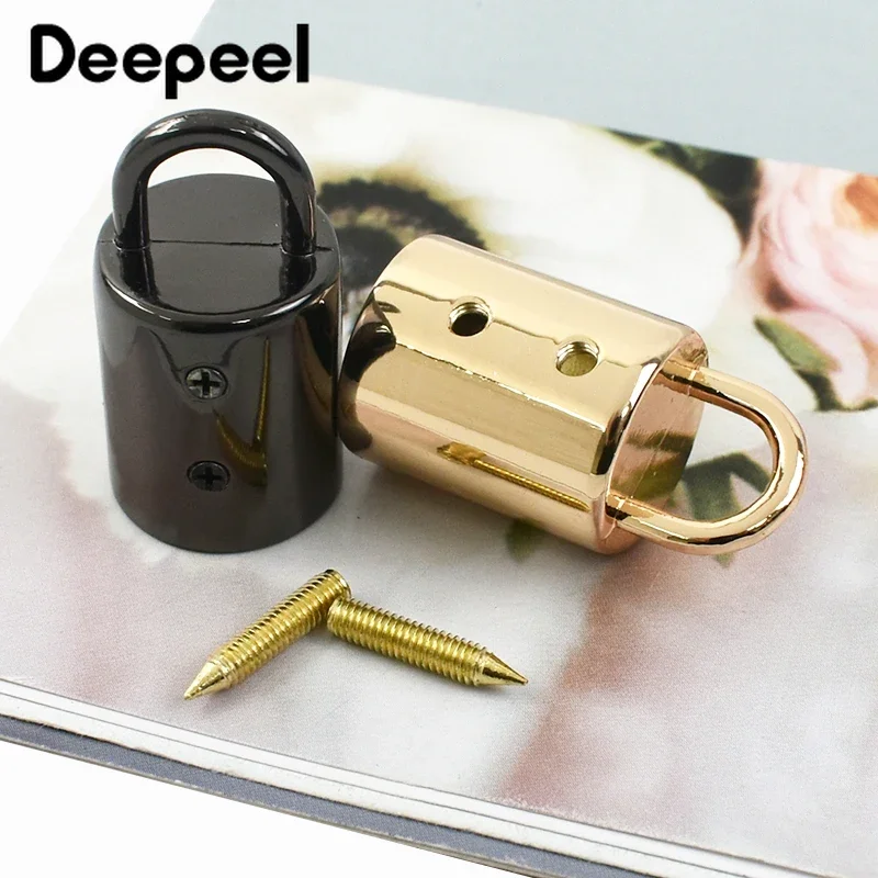 5/10/20Pcs 14mm bag metal buckles handbag strap tassel cap clasp hook connector hanger rope cord lock DIY hardware accessories
