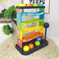 1 Set Creative Pound Ball Educational Track Toys ABS Children Knocking Toys Exercise Hand Strength Toddler Toys 2