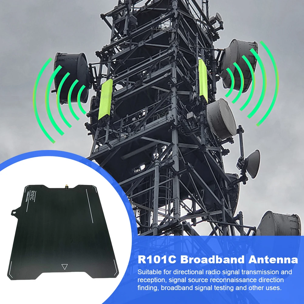 R101C 고이득 Ads-b 안테나 블랙 Ads-b UWB 광대역 지향성 안테나 730MHz-6.5GHz 무선 신호 송수신용
